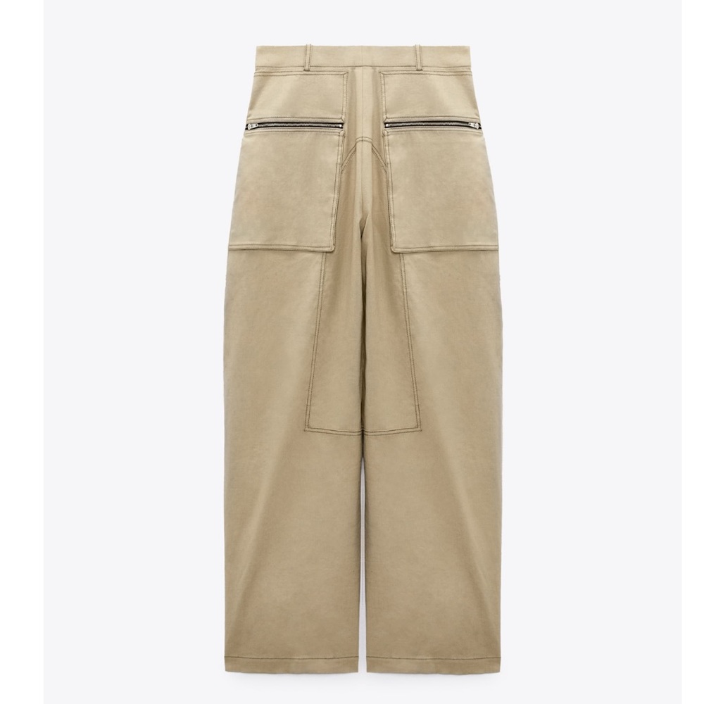 Zara co-ord set TOPSTITCHED ZIPPERED PANTS and BUSTIER - Picture 16 of 16